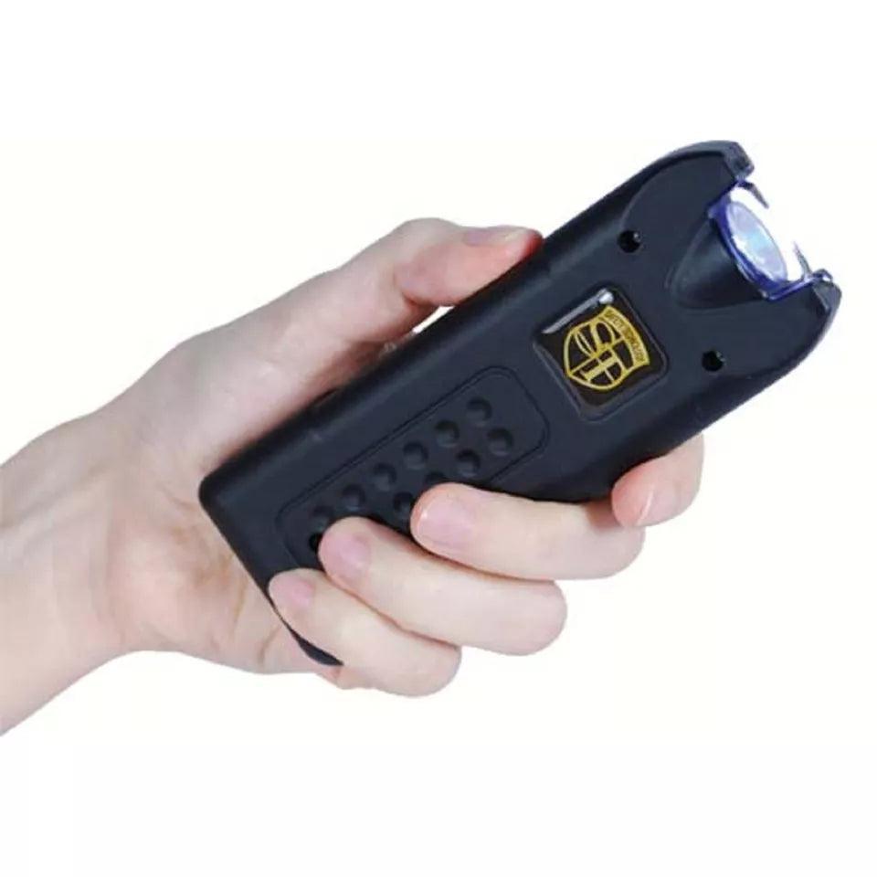 MultiGuard Stun Gun, Alarm, and Flashlight with Built in Charger Red - Inside The Bars