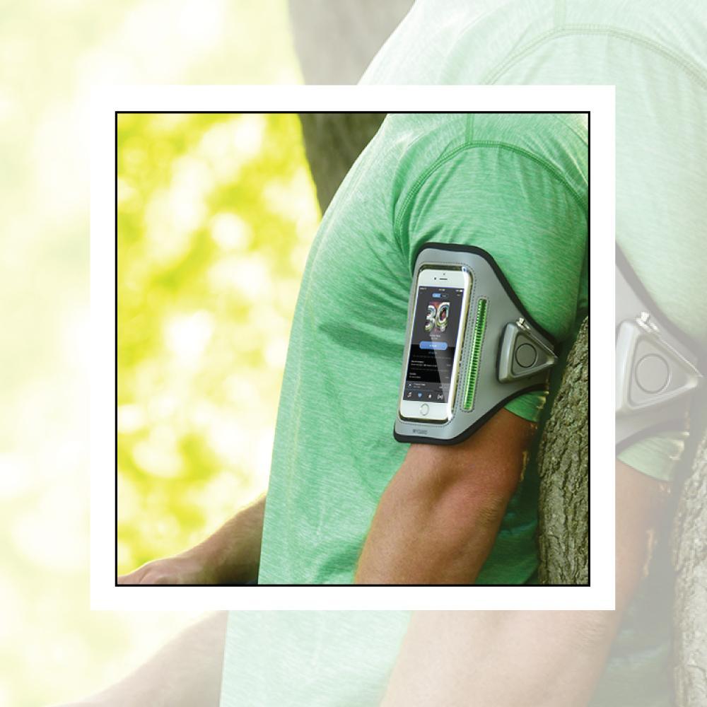 MYGUARD SPORT LED Armband & Safety Alarm w/Phone Holder - Inside The Bars