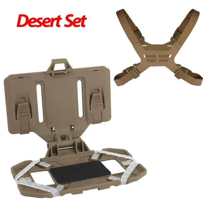 NEW Upgrade Tactical MOLLE Phone Holder, Folding Navigation Board, Cellphone Hold Gear, Airsoft Hunting Vest Accessories - Inside The Bars