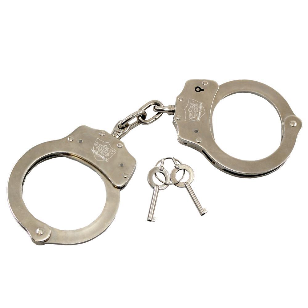 Nickel - plated Steel Handcuffs - Inside The Bars