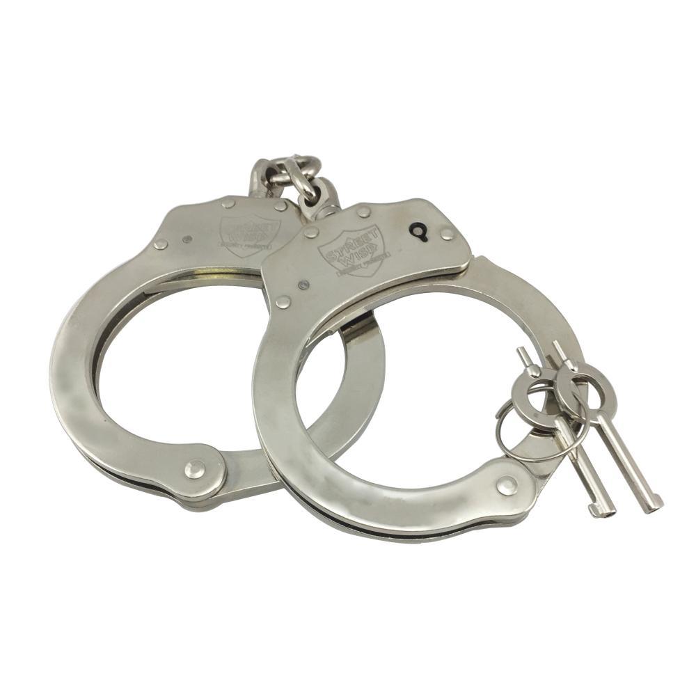 Nickel - plated Steel Handcuffs - Inside The Bars