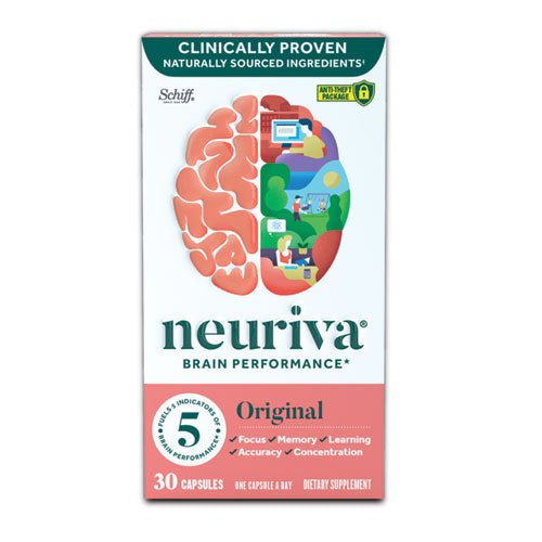 Original Brain Performance, 30 Count - Enhance Focus And Memory - Inside The Bars