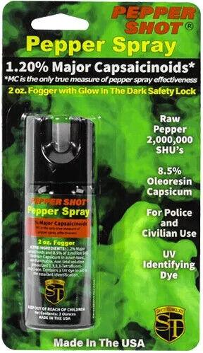 Pepper Shot 4 oz Fogger - 1.2% Major Capsaicinoids Self - Defense Spray - Inside The Bars