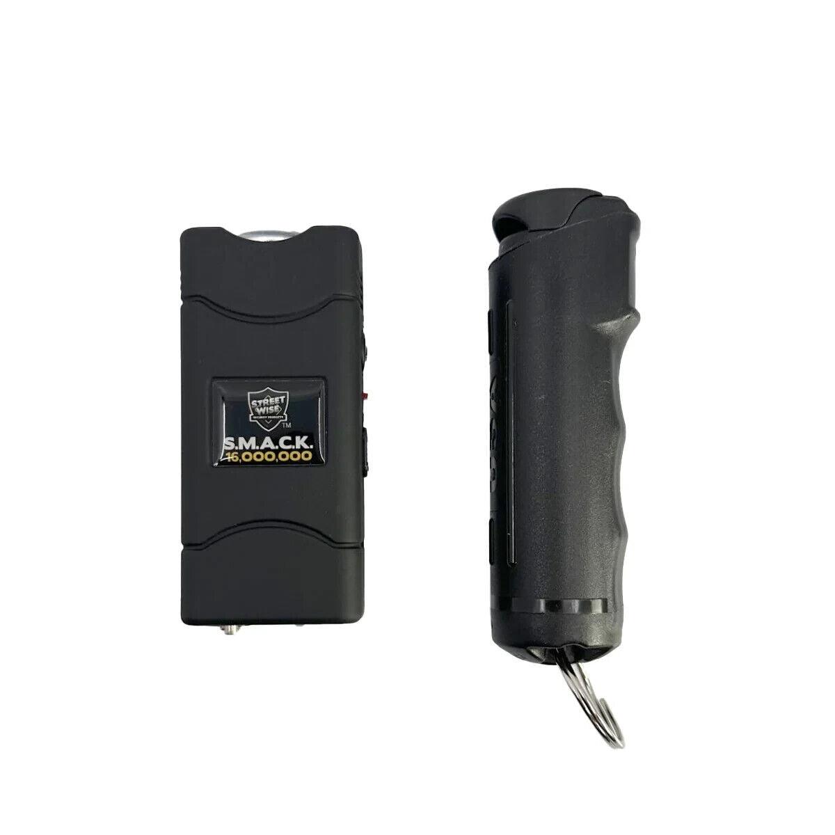 Pepper Spray and Stun Gun Self - Defense Keychain Set - Vibrant Pink - Inside The Bars