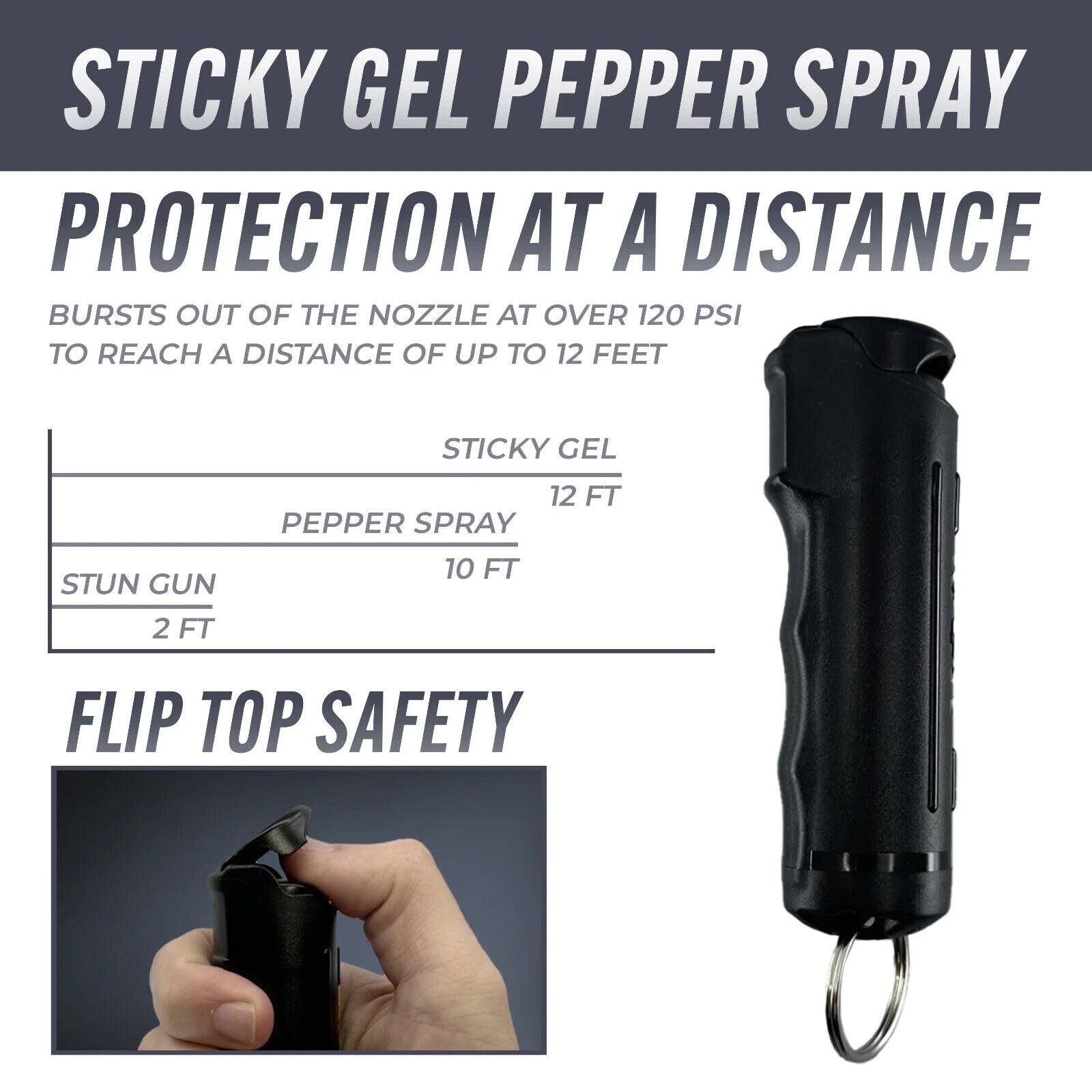 Pepper Spray and Stun Gun Self - Defense Keychain Set - Vibrant Pink - Inside The Bars