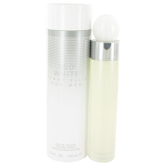 Perry Ellis 360 White by Perry Ellis Eau De Toilette Spray 3.4 oz for Men - Inside The Bars