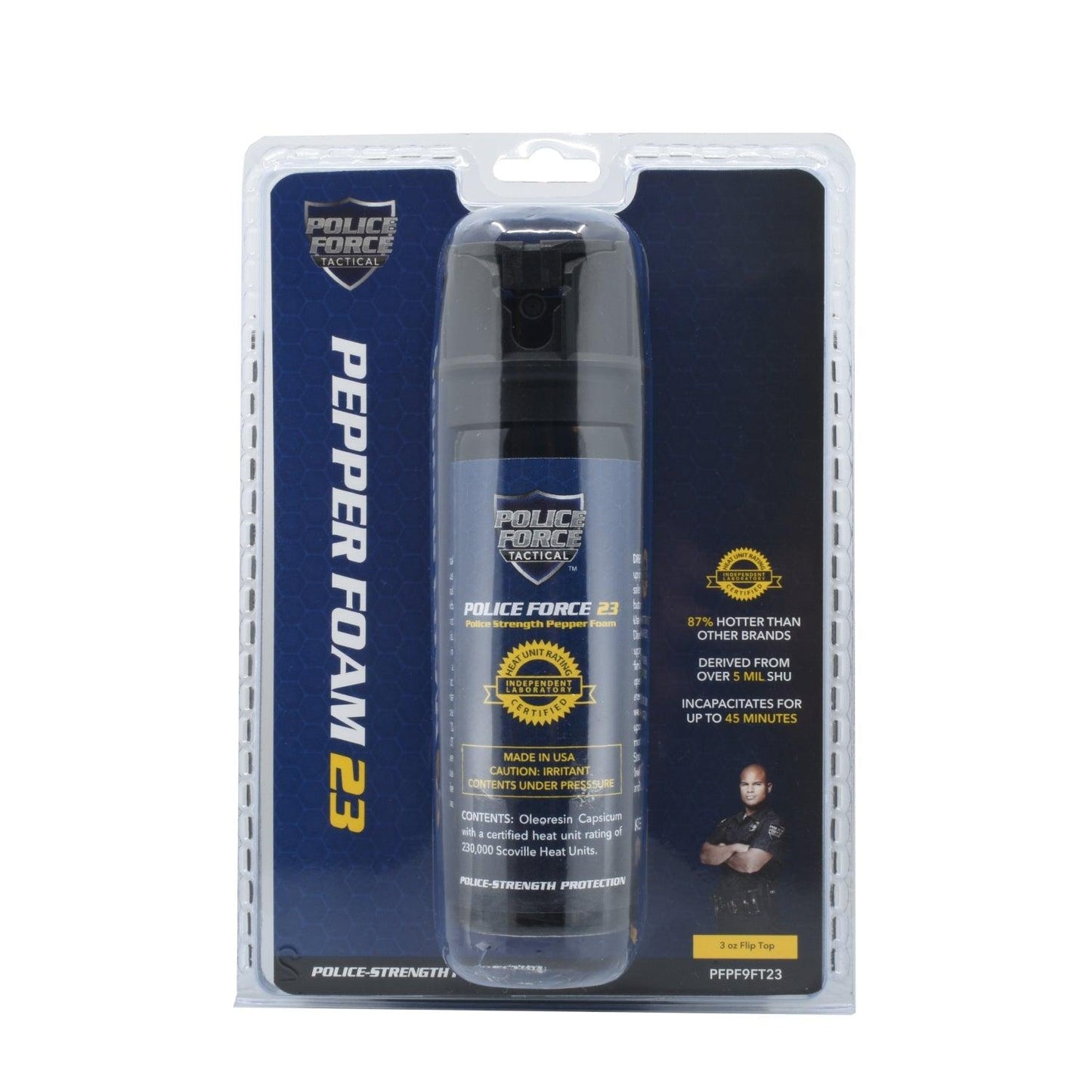 Police Force 23 Pepper Foam 3 oz - Inside The Bars