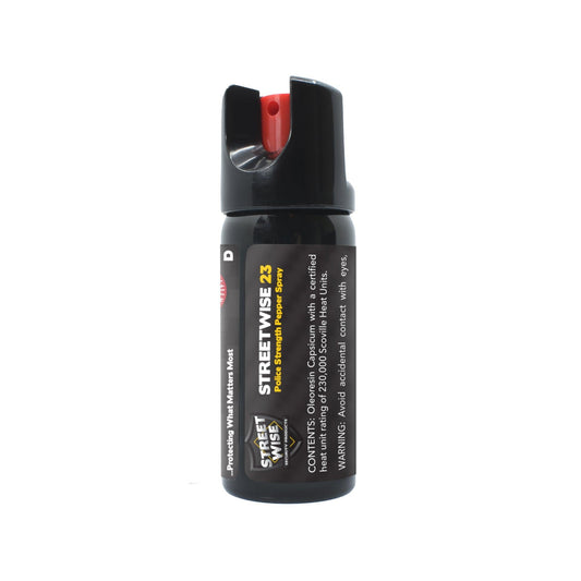 Police Force 23 Pepper Spray 2 oz Twist Lock - Inside The Bars