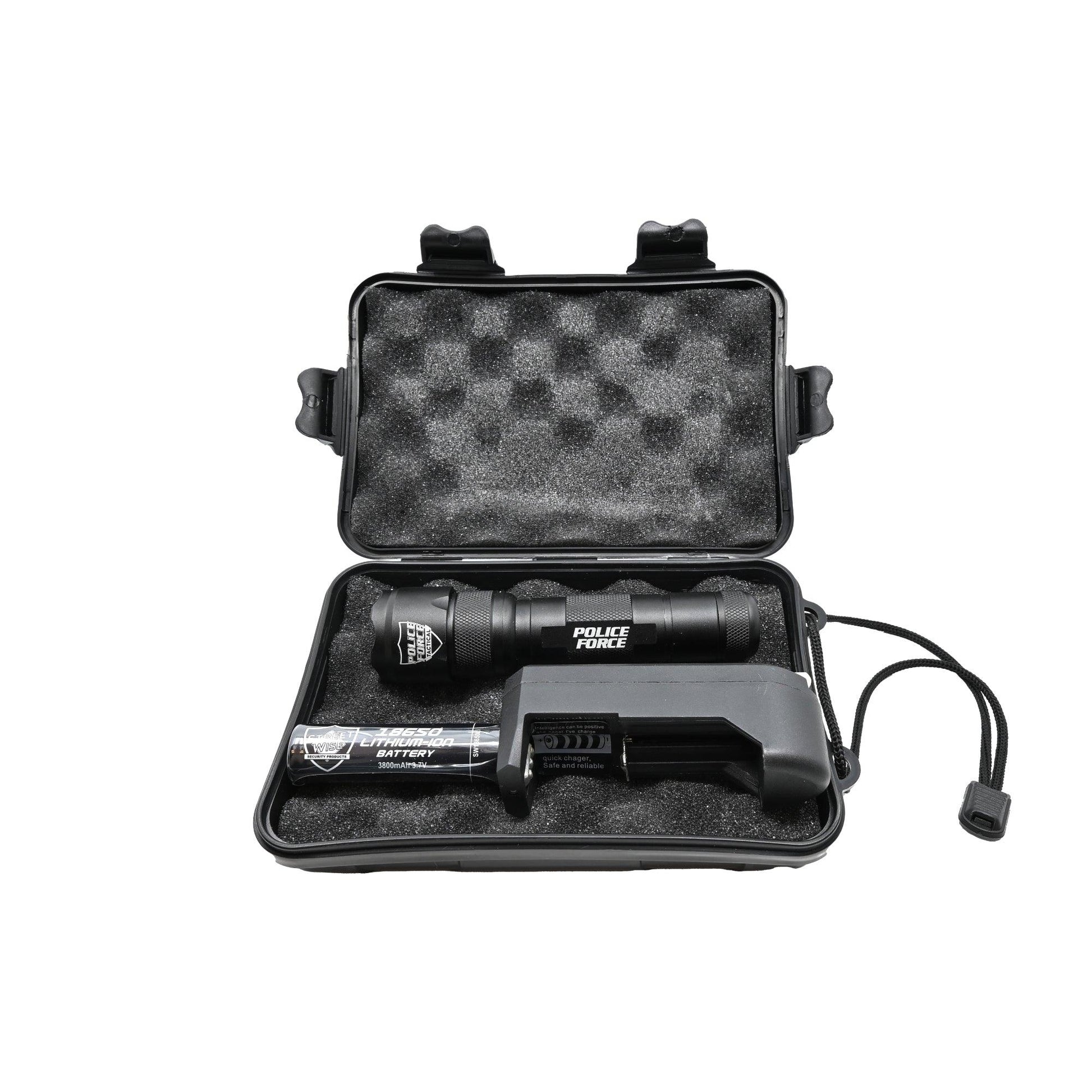 Police Force Tactical Ultra - Lite L2 LED Flashlight - Inside The Bars