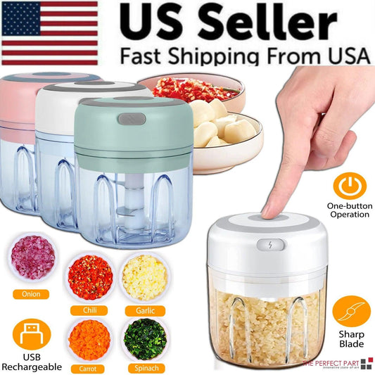 Portable Electric 300ML Mini Garlic & Vegetable Chopper Mincer Mixer - Inside The Bars