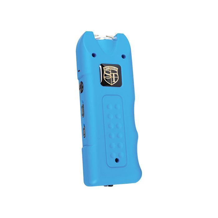 Portable MultiGuard Stun Gun with Siren and LED Light - Rechargeable Self - Defense Device in Navy Blue - Inside The Bars