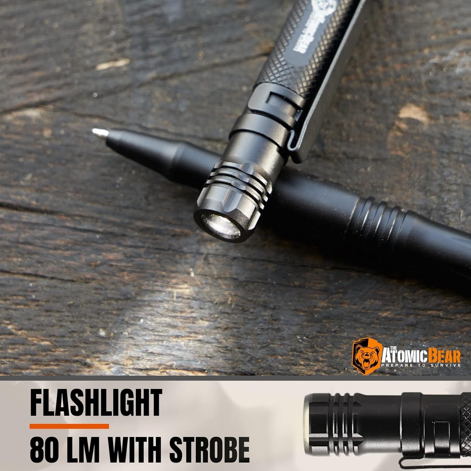 Professional Tactical Pen Self - Defense Multi - Tool with Flashlight - Inside The Bars