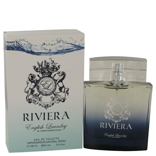 Riviera by English Laundry Eau De Toilette Spray 3.4 oz for Men - Inside The Bars
