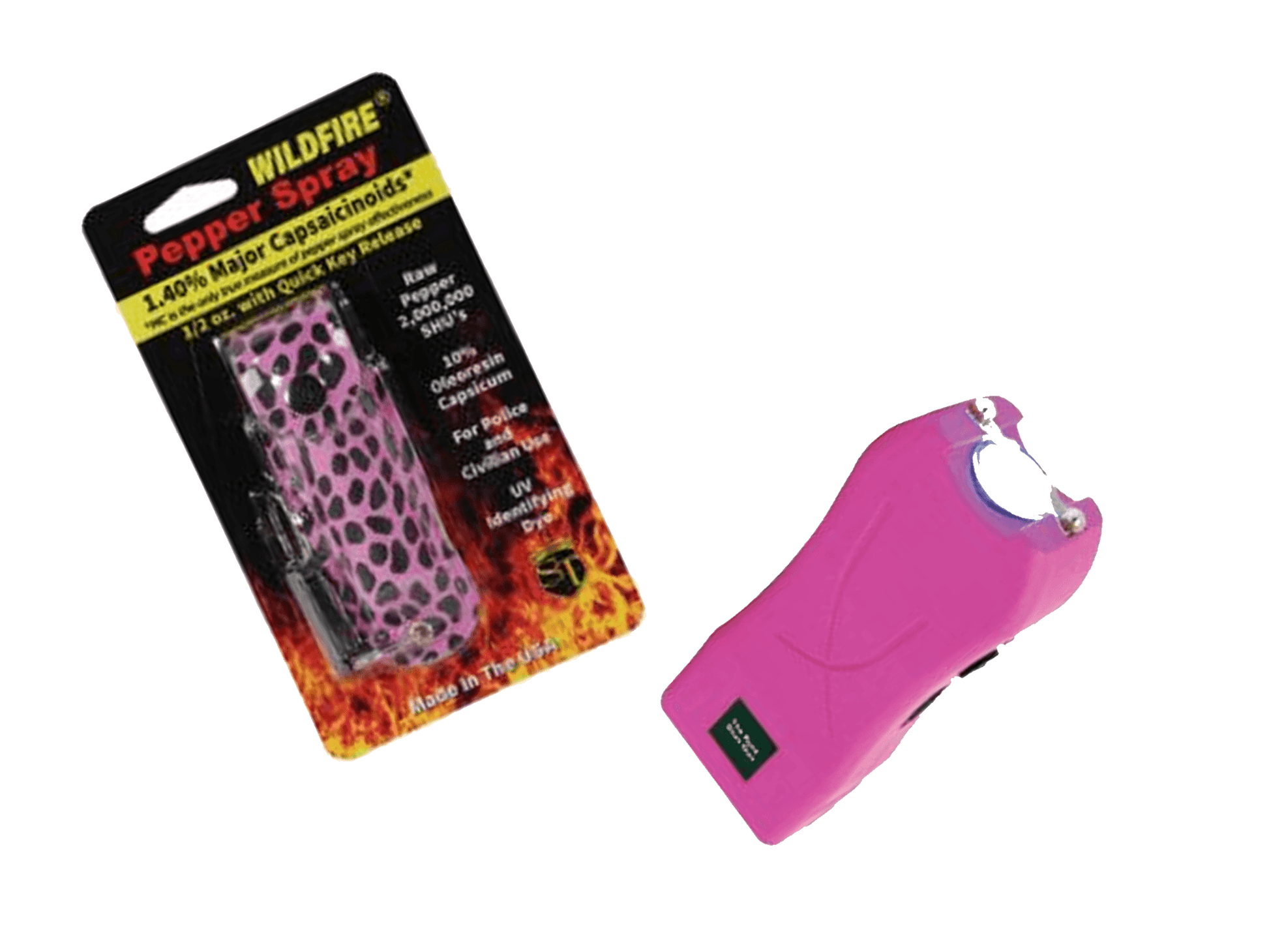 Runt Pink Self - Defense Stun Gun and Pepper Spray Duo - Inside The Bars