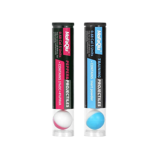 Pepper Ball Projectiles Self Defense Pepper Rounds for Compatible 0.68 Cal Launchers 10 Count