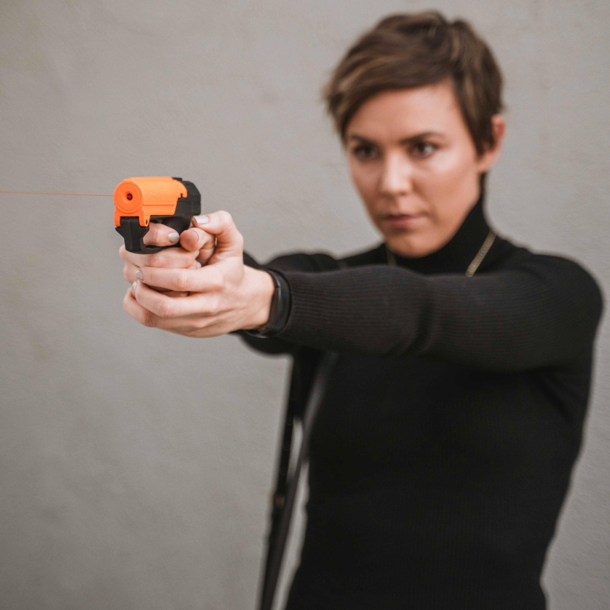 SABRE RED Aim and Fire Police - Grade Pepper Gel with Ergonomic Grip and Safety Trigger - Inside The Bars