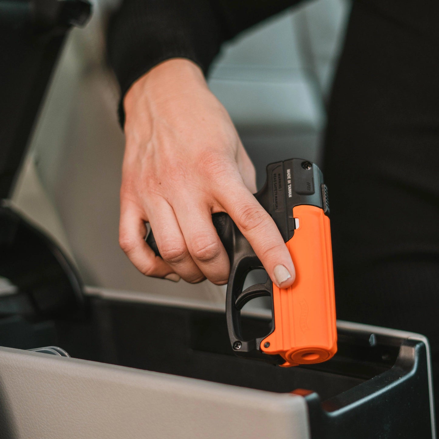 SABRE RED Aim and Fire Police - Grade Pepper Gel with Ergonomic Grip and Safety Trigger - Inside The Bars