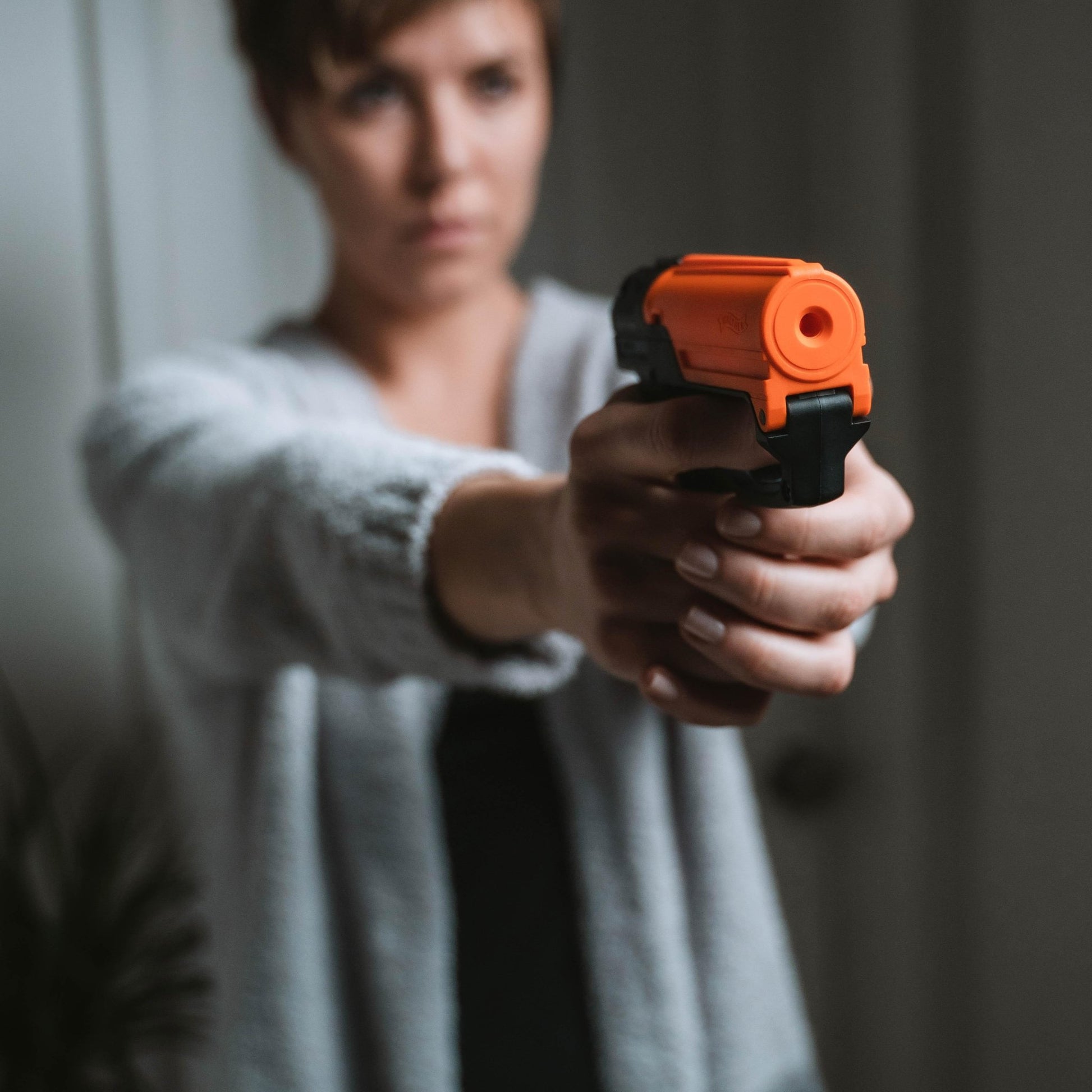 SABRE RED Aim and Fire Police - Grade Pepper Gel with Ergonomic Grip and Safety Trigger - Inside The Bars