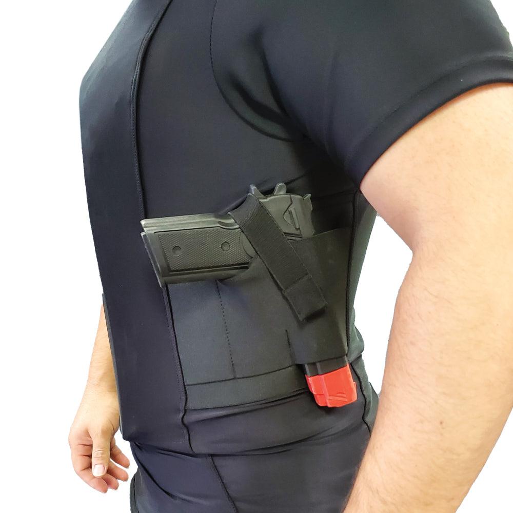 Safe - T-Shirt (Ballistic Plate Carrier w/Holster) - Inside The Bars
