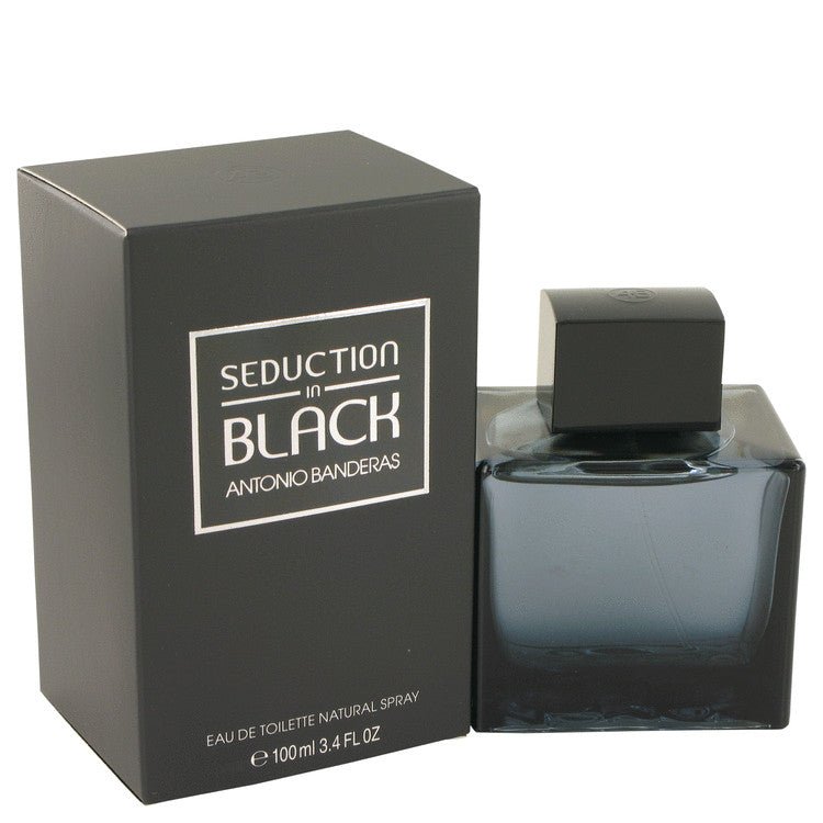 Seduction In Black by Antonio Banderas Eau De Toilette Spray for Men - Inside The Bars