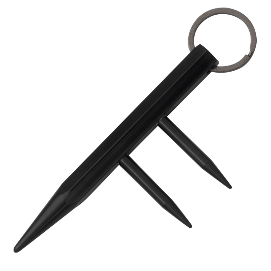 Self Defense Key Chain Two Prong Kubotan - Inside The Bars