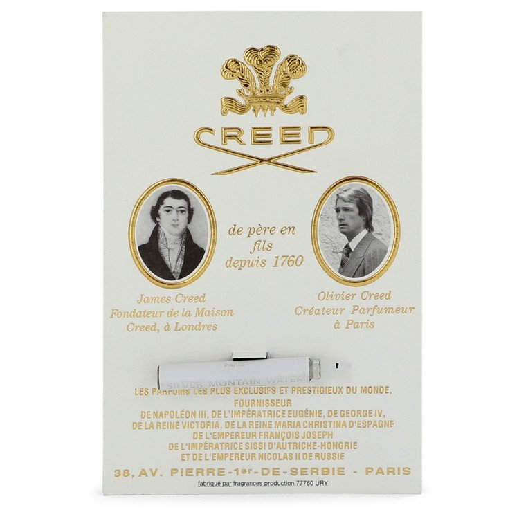 Silver Mountain Water by Creed Vial Sample 0.04 oz for Men - Inside The Bars