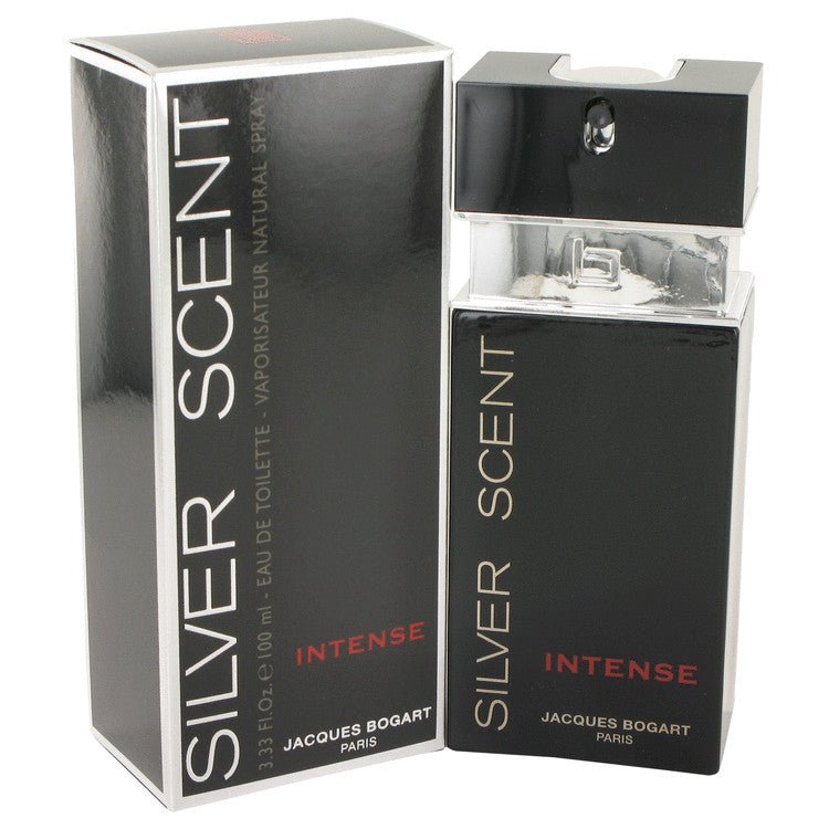 Silver Scent Intense by Jacques Bogart Eau De Toilette Spray 3.33 oz for Men - Inside The Bars