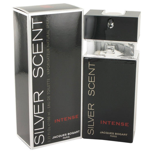 Silver Scent Intense by Jacques Bogart Eau De Toilette Spray 3.33 oz for Men - Inside The Bars