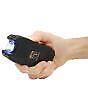Sleek Black 90 Million Volt Personal Defense Stun Gun with LED Light and Battery Indicator - Inside The Bars