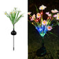 Solar Garden Lights LED Flower Stake Lamp Waterproof Decor - Inside The Bars