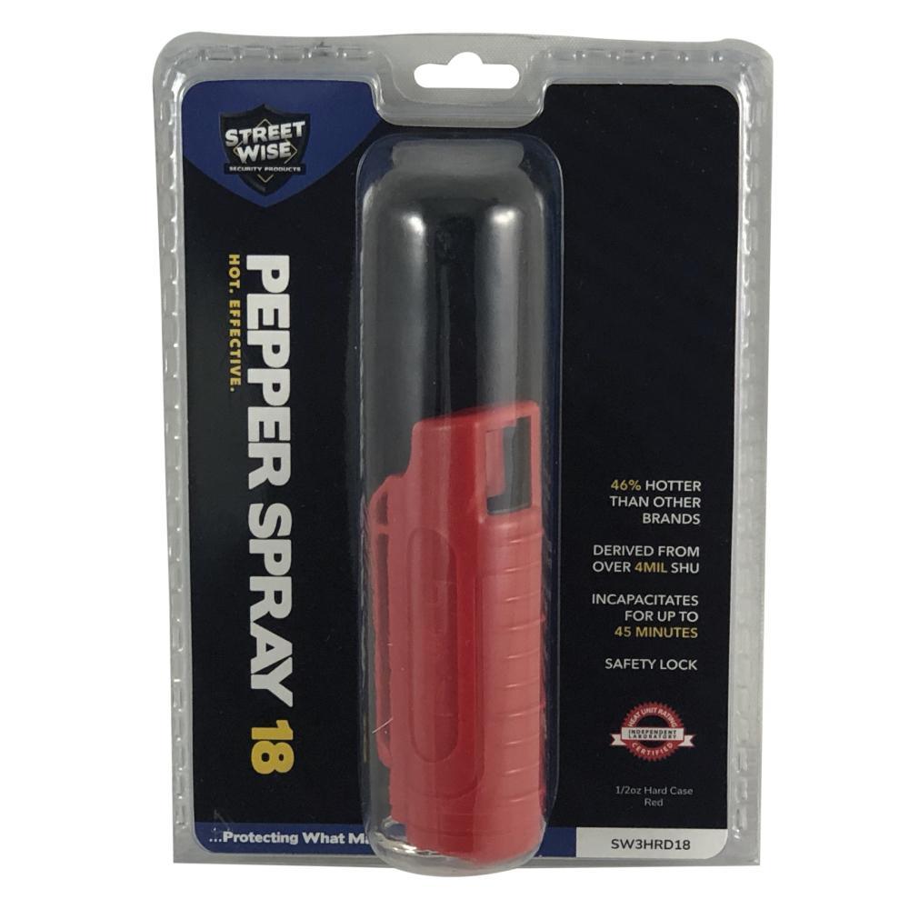 Streetwise 18 Pepper Spray 0.5 oz Hard - case - Inside The Bars