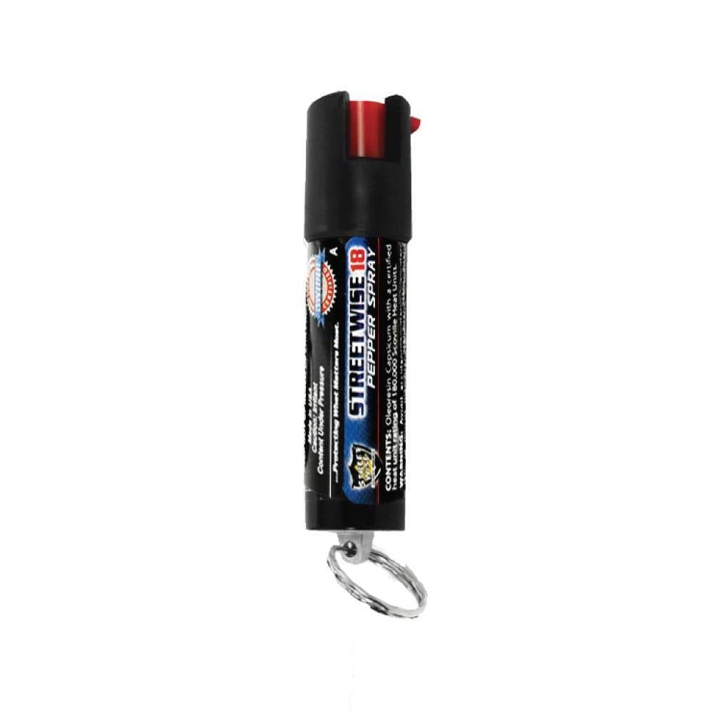 Streetwise 18 Pepper Spray 0.5 oz Safety Lock - Inside The Bars
