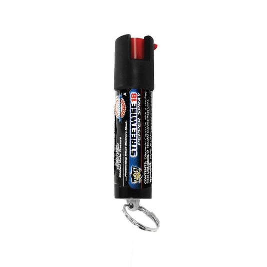 Streetwise 18 Pepper Spray 0.5 oz Safety Lock - Inside The Bars