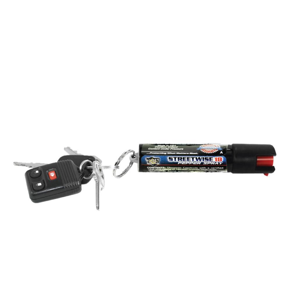 Streetwise 18 Pepper Spray 0.5 oz Safety Lock - Inside The Bars