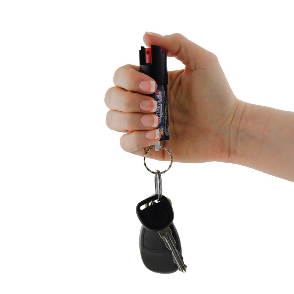 Streetwise 18 Pepper Spray 0.5 oz Safety Lock - Inside The Bars