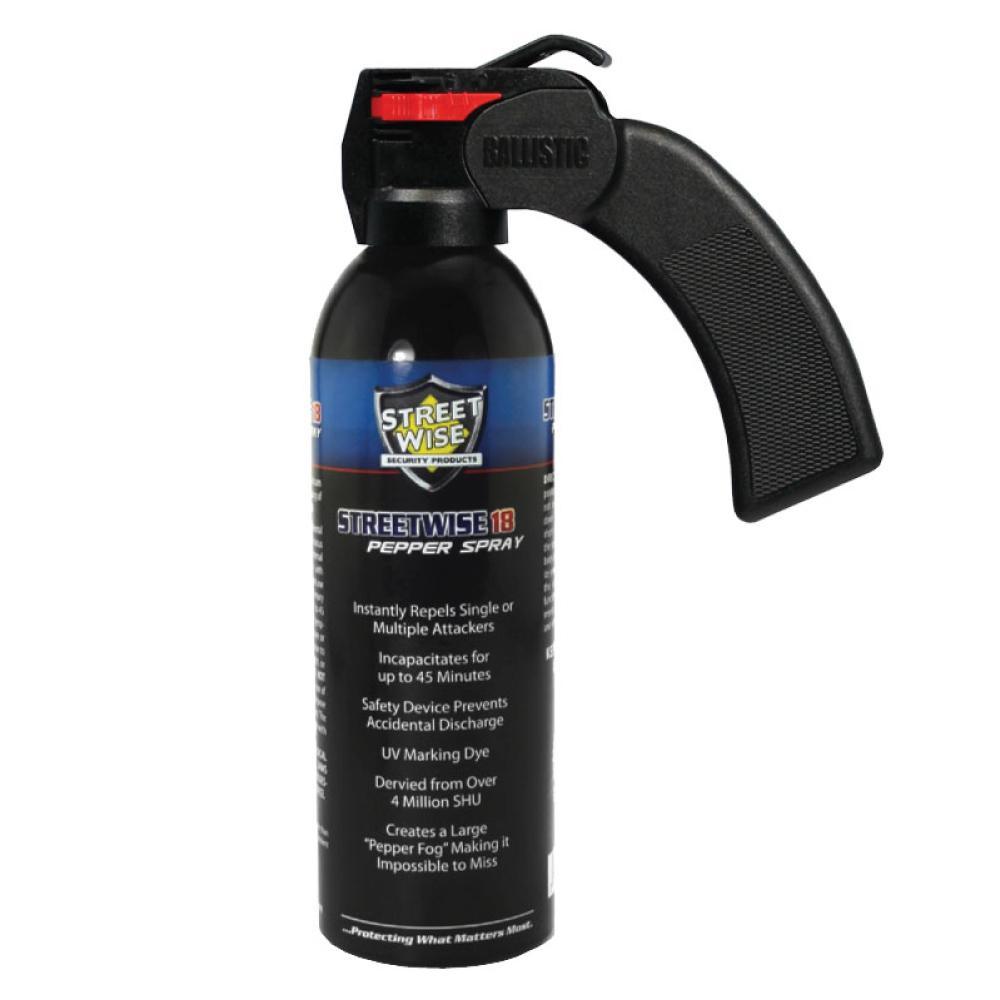 Streetwise 18 Pepper Spray 16 oz Pistol Grip - Inside The Bars