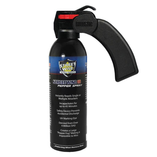 Streetwise 18 Pepper Spray 16 oz Pistol Grip - Inside The Bars