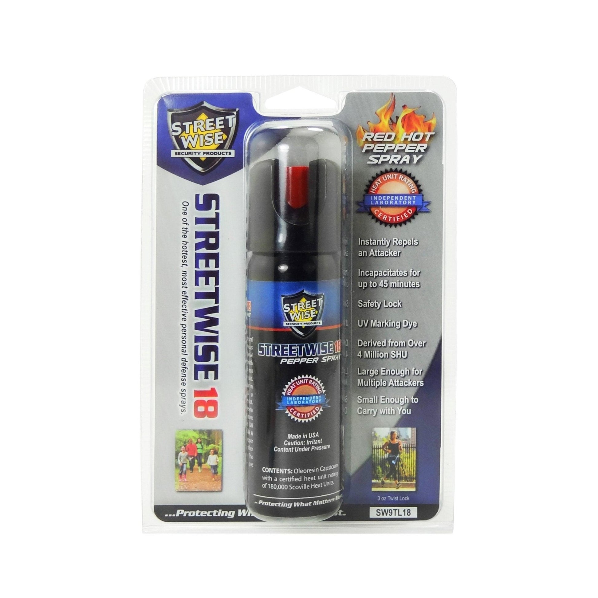 Streetwise 18 Pepper Spray Twist Lock - Inside The Bars