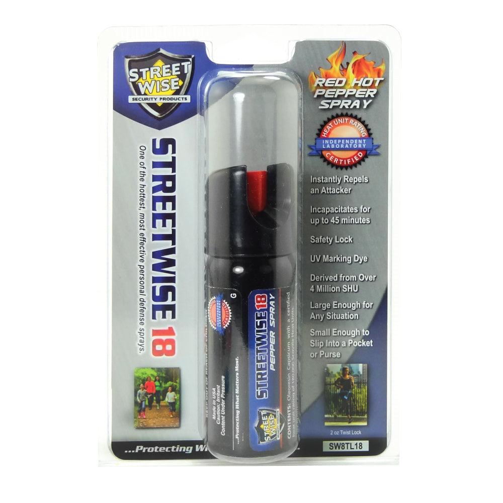 Streetwise 18 Pepper Spray Twist Lock - Inside The Bars