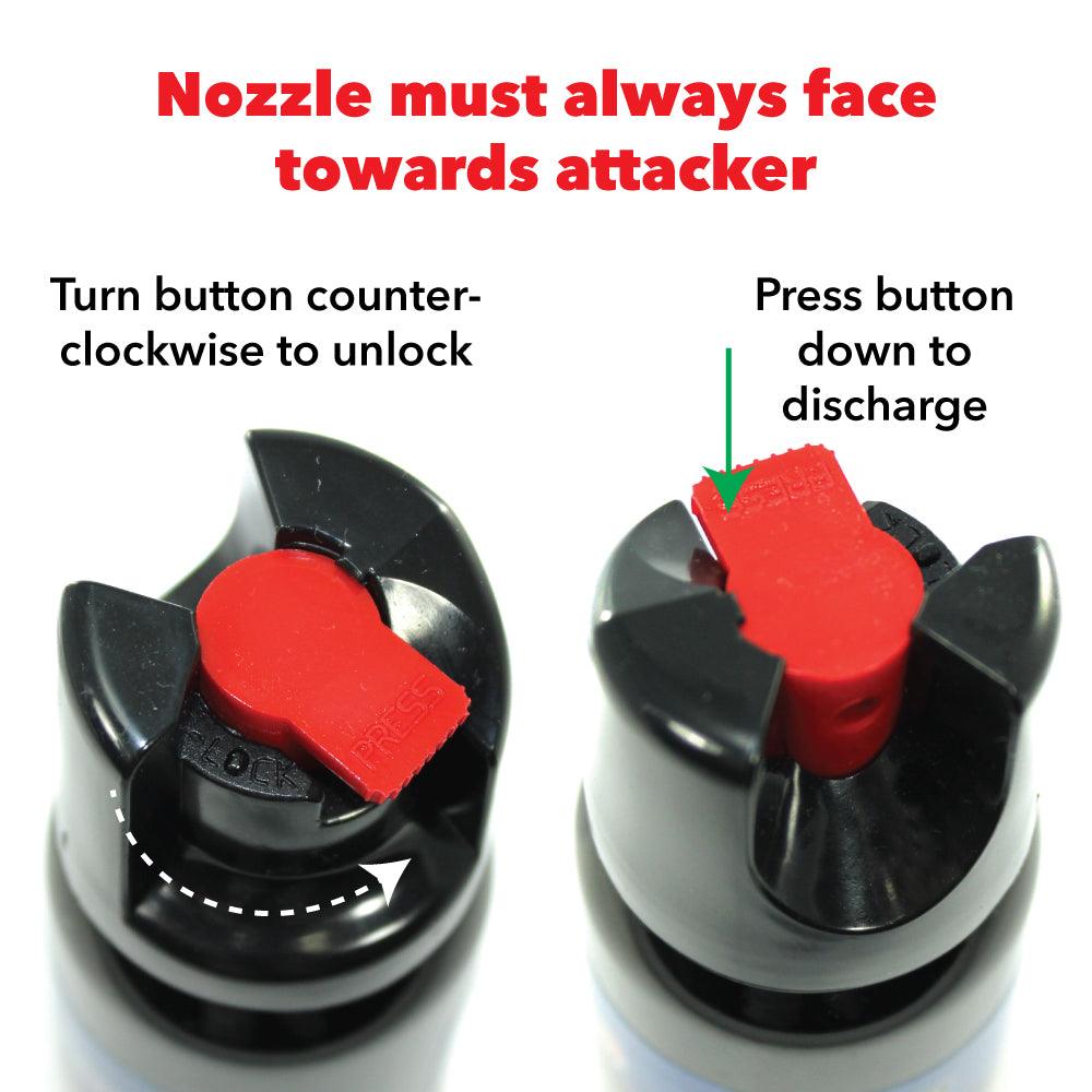 Streetwise 18 Pepper Spray Twist Lock - Inside The Bars