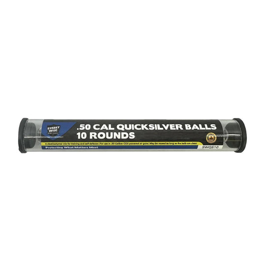 Streetwise .50 Cal Quicksilver Balls 10 Rounds - Inside The Bars