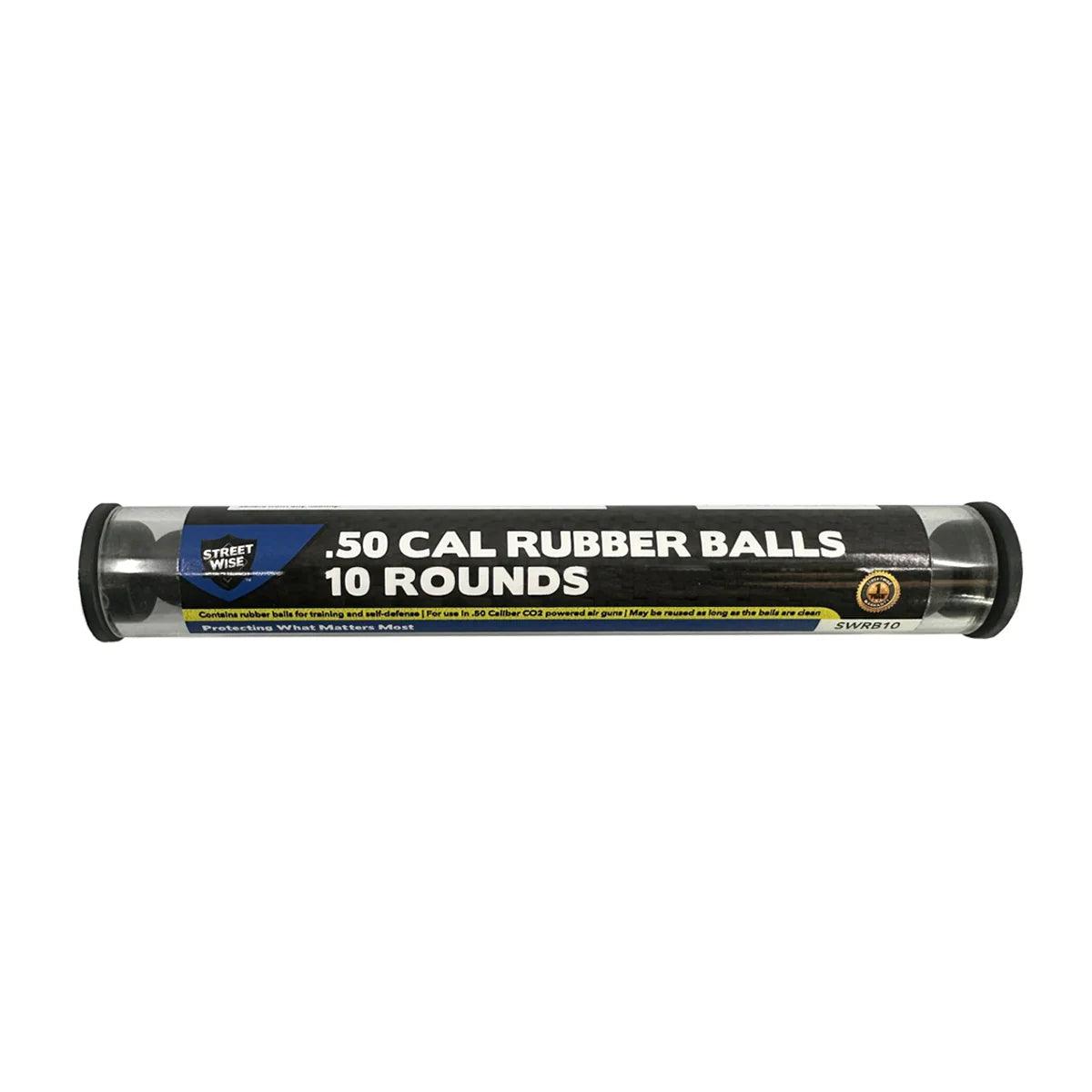 Streetwise .50 Cal Rubber Ball 10 Rounds - Inside The Bars