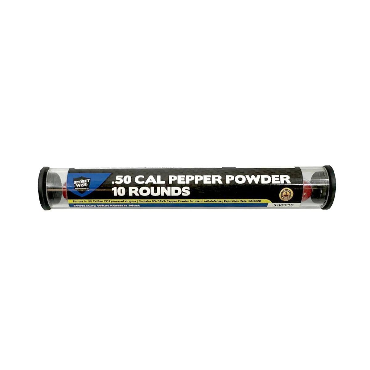 Streetwise Heat Pistol Pepper launcher .50 caliber 5% PAVA pepper ball projectiles (tube of 10). - Inside The Bars