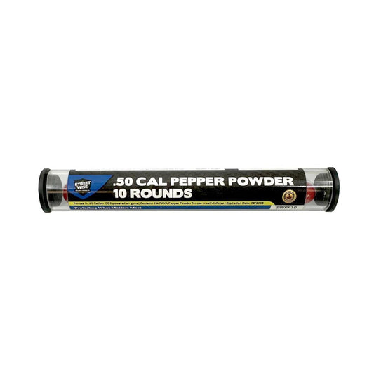 Streetwise Heat Pistol Pepper launcher .50 caliber 5% PAVA pepper ball projectiles (tube of 10). - Inside The Bars