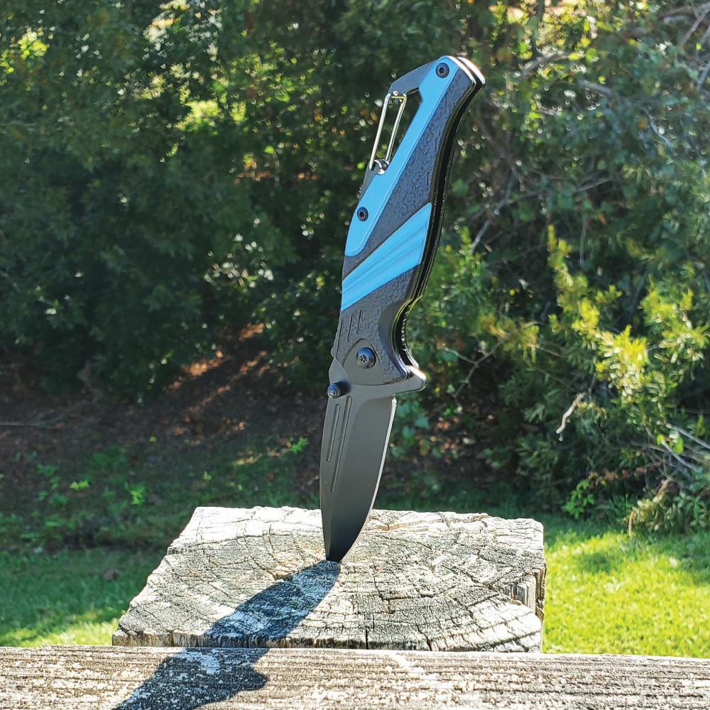 Striped 7" Tactical Knife - Inside The Bars