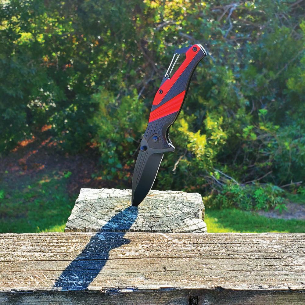 Striped 7" Tactical Knife - Inside The Bars