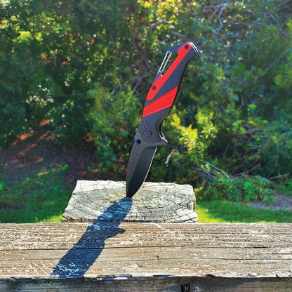 Striped 7" Tactical Knife - Inside The Bars