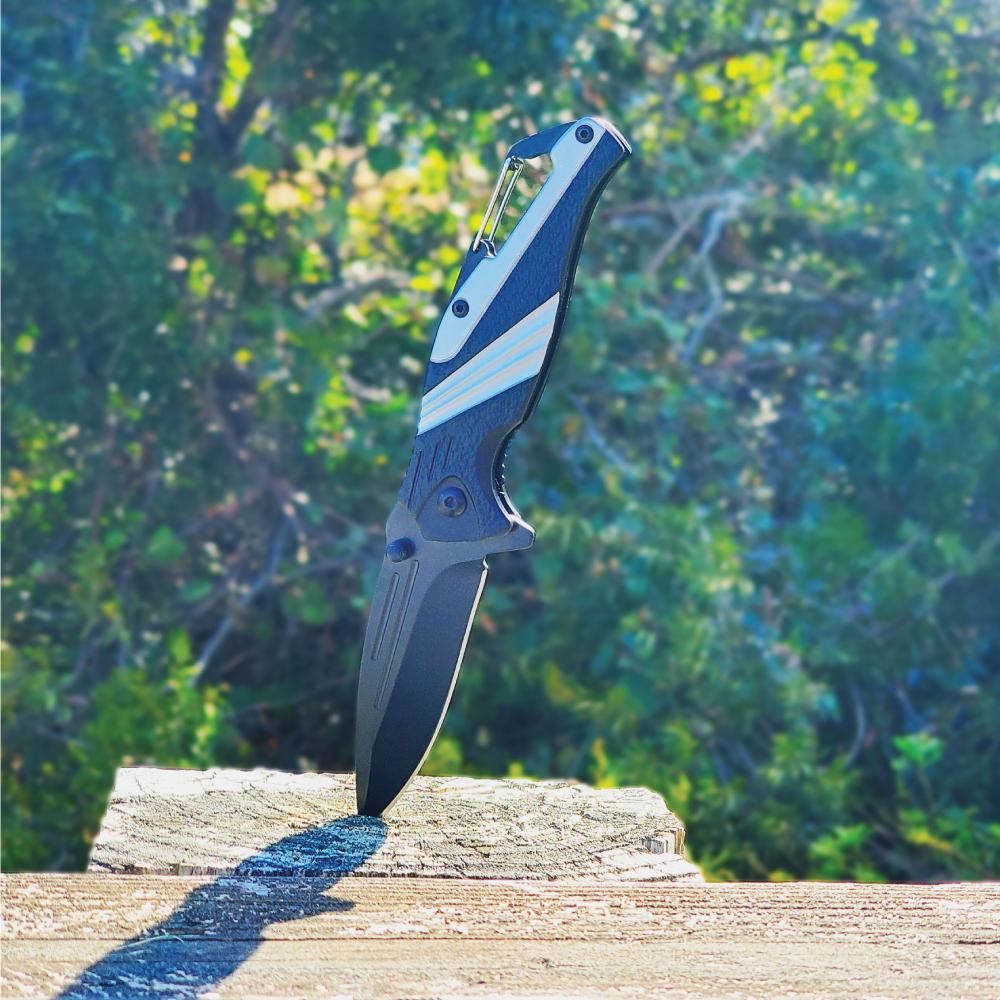Striped 7" Tactical Knife - Inside The Bars