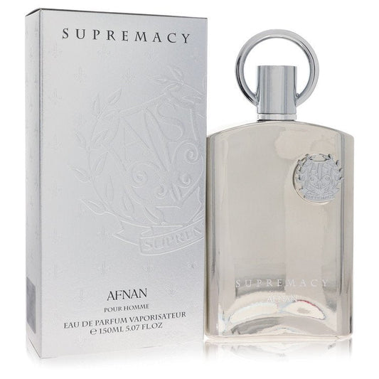 Supremacy Silver by Afnan Eau De Parfum Spray 3.4 oz Men - Inside The Bars