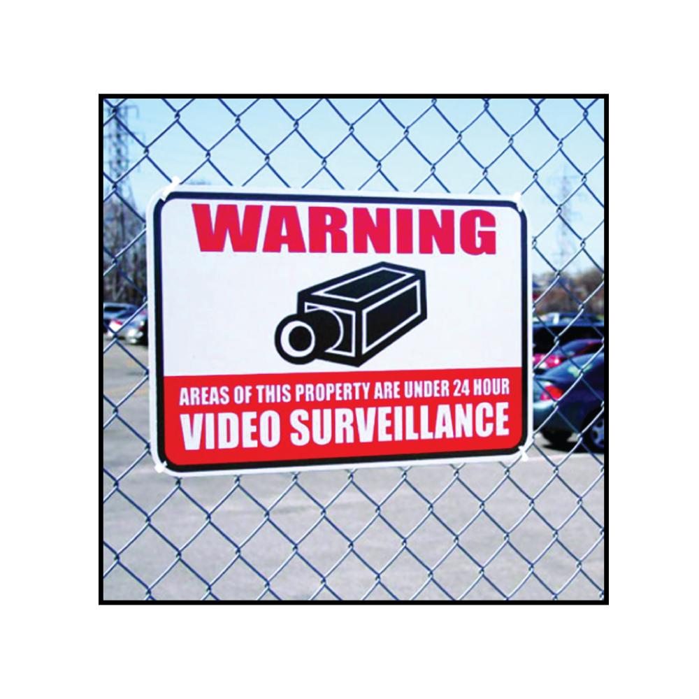 SVAT 12"x 18" Aluminum Video Surveillance Sign - Inside The Bars